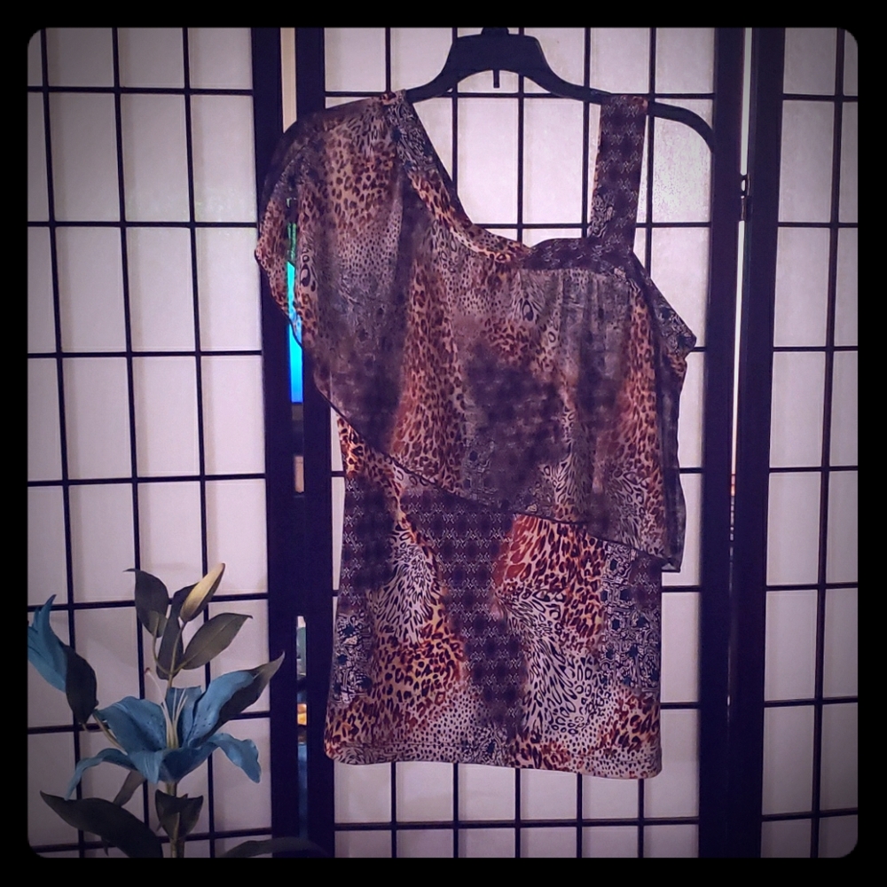 Simply Suzie Animal Print Top-012